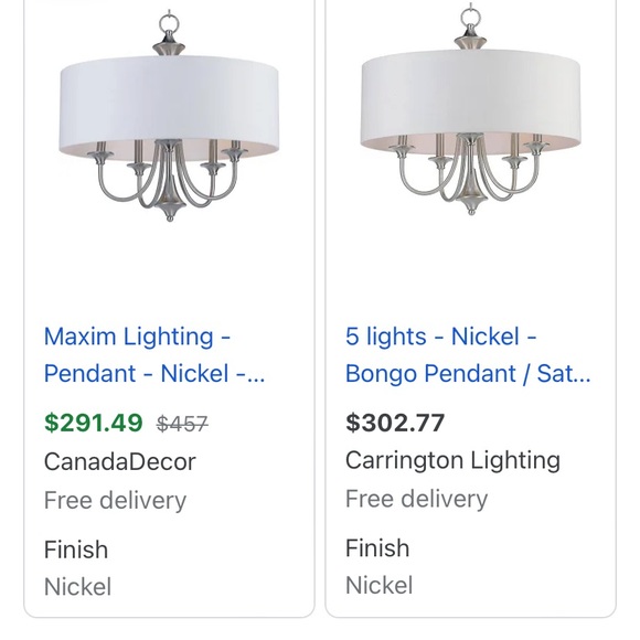 New! Drum chandelier light fixture - Picture 4 of 5